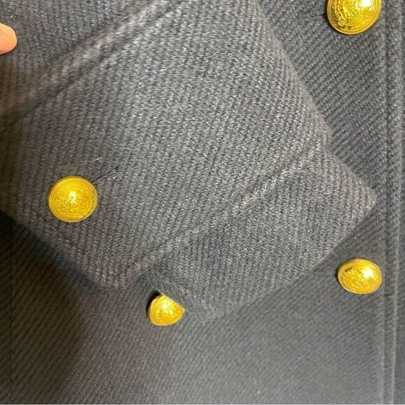 $645 NWT Ramy Brook Navy Peacoat with Notched Collar XS - Picture 10 of 10